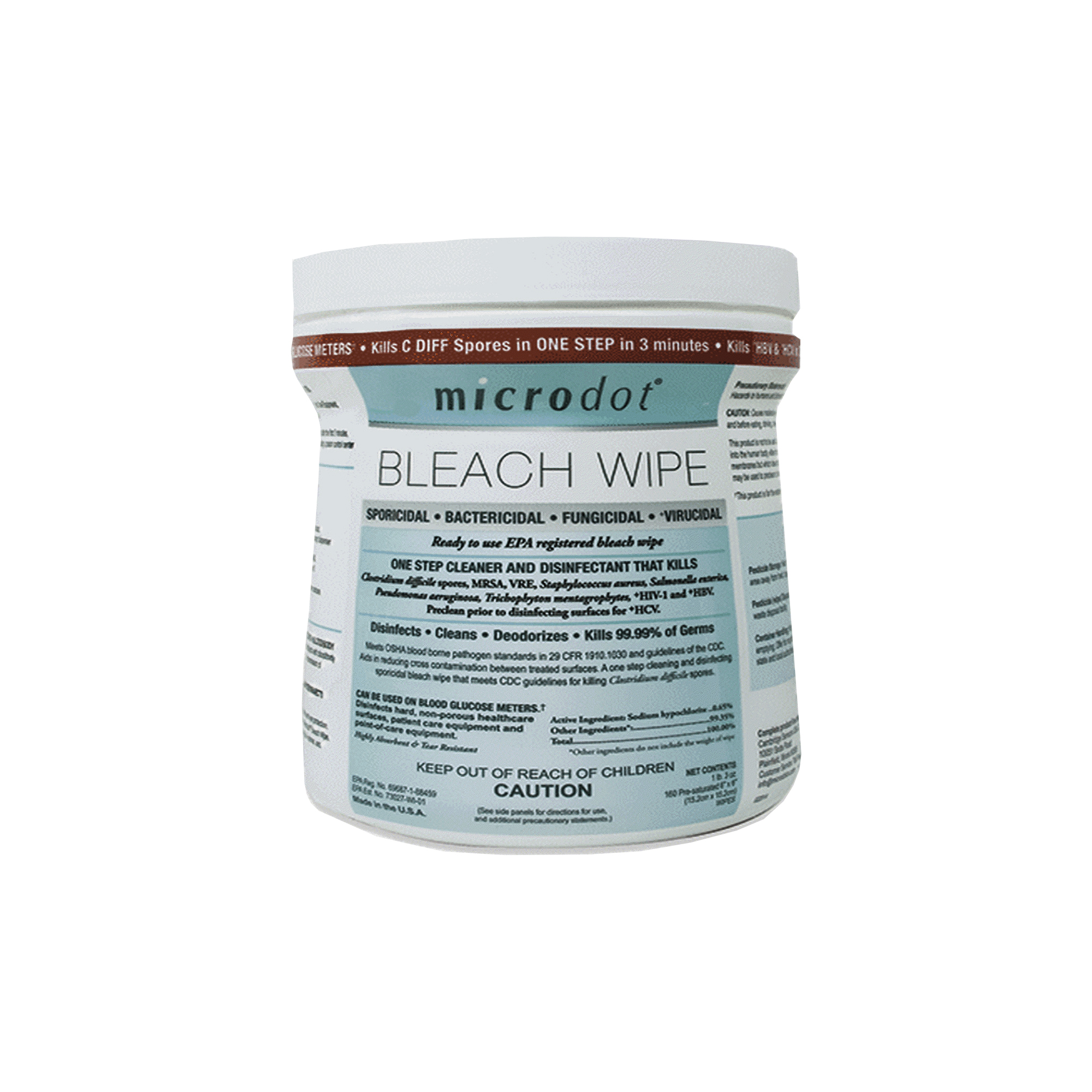 MicroDot Bleach Wipes TriState Training